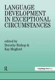 Language Development In Exceptional Circumstances book cover