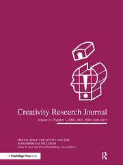 Creativity in the Schizophrenia Spectrum: A Special Issue of the creativity Research Journal book cover