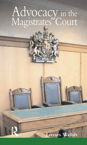 Advocacy in the Magistrates' Court book cover