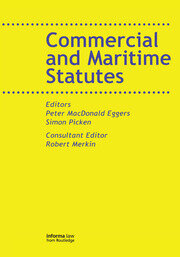 Commercial and Maritime Statutes book cover