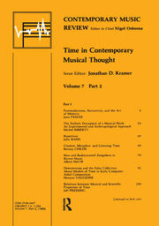 Time in Contemporary Musical Thought book cover