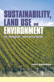 Sustainability Land Use and the Environment book cover