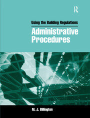 Using the Building Regulations: Administrative Procedures book cover