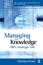 Managing for Knowledge book cover
