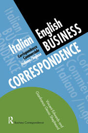 Italian/English Business Correspondence book cover