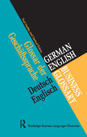 German/English Business Glossary book cover