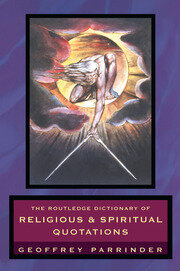The Routledge Dictionary of Religious and Spiritual Quotations book cover