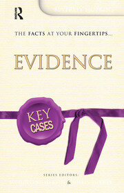 Key Cases: Evidence book cover