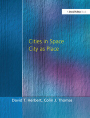 Cities In Space: City as Place book cover