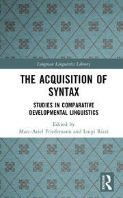 The Acquisition of Syntax: Studies in Comparative Developmental Linguistics book cover