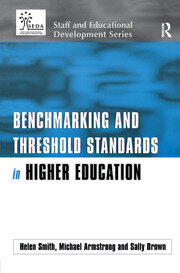 Benchmarking and Threshold Standards in Higher Education book cover