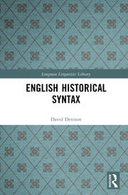 English Historical Syntax book cover