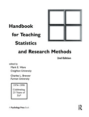 Handbook for Teaching Statistics and Research Methods book cover