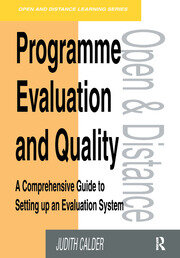 Programme Evaluation and Quality: A Comprehensive Guide to Setting Up an Evaluation System book cover