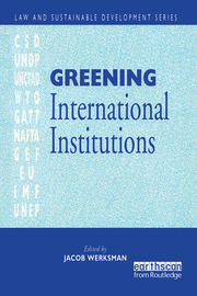 Greening International Institutions book cover
