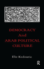 Democracy and Arab Political Culture book cover