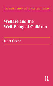 Welfare and the Well-Being of Children book cover