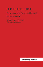 Locus of Control: Current Trends in Theory & Research book cover