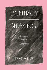 Essentially Speaking: Feminism, Nature and Difference book cover