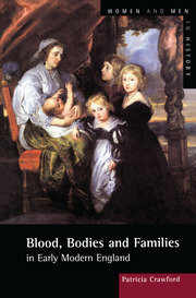 Blood, Bodies and Families in Early Modern England book cover