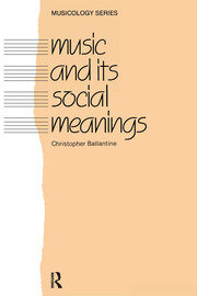 Music and Its Social Meanings book cover