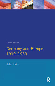 Germany and Europe 1919-1939 book cover