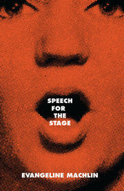 Speech for the Stage book cover