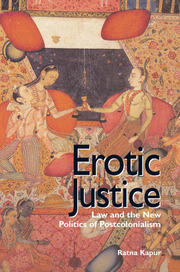 Erotic Justice: Law and the New Politics of Postcolonialism book cover