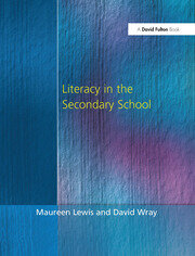 Literacy in the Secondary School book cover