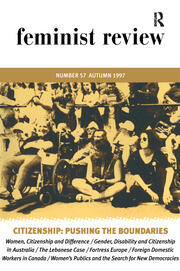 Citizenship: Pushing the Boundaries: Feminist Review, Issue 57 book cover