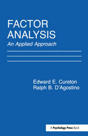 Factor Analysis: An Applied Approach book cover