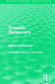 Towards Democracy book cover