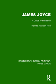 James Joyce: A Guide to Research book cover