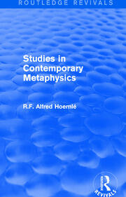 Studies in Contemporary Metaphysics book cover