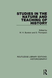 Studies in the Nature and Teaching of History book cover