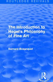 The Introduction to Hegel's Philosophy of Fine Art book cover