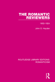 The Romantic Reviewers: 1802-1824 book cover