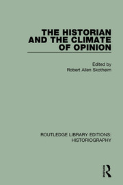 The Historian and the Climate of Opinion book cover