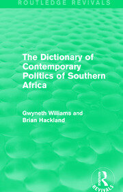 The Dictionary of Contemporary Politics of Southern Africa book cover