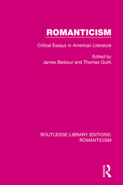 Romanticism: Critical Essays in American Literature book cover