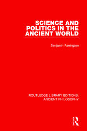 Science and Politics in the Ancient World book cover