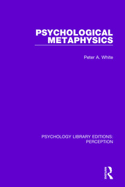 Psychological Metaphysics book cover