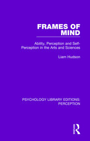 Frames of Mind: Ability, Perception and Self-Perception in the Arts and Sciences book cover