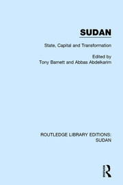Sudan: State, Capital and Transformation book cover
