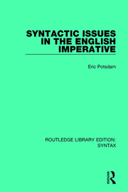 Syntactic Issues in the English Imperative book cover