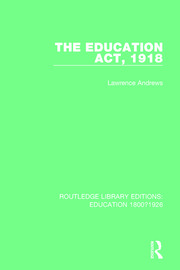 The Education Act, 1918 book cover