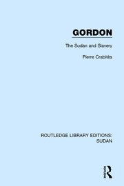 Gordon: The Sudan and Slavery book cover