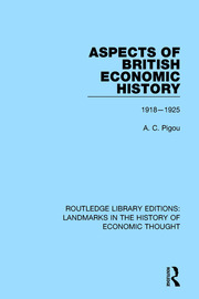 Aspects of British Economic History: 1918-1925 book cover