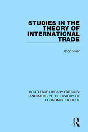 Studies in the Theory of International Trade book cover