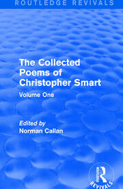Routledge Revivals: The Collected Poems of Christopher Smart (1949): Volume One book cover